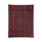 Midnight Poinsettia Garden Comforter