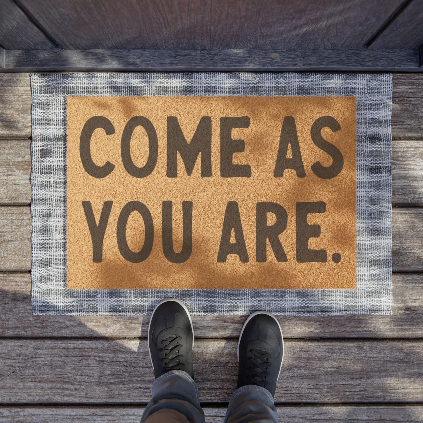 Come As You Are Coconut Fiber Doormat