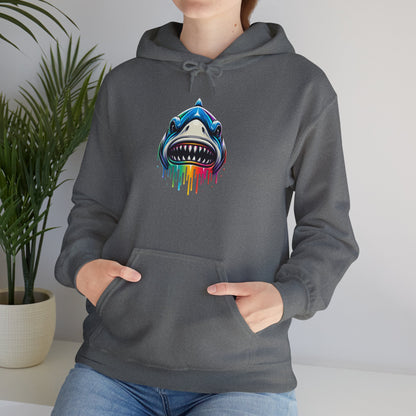 Colorful Shark Heavy Blend™ Hooded Sweatshirt