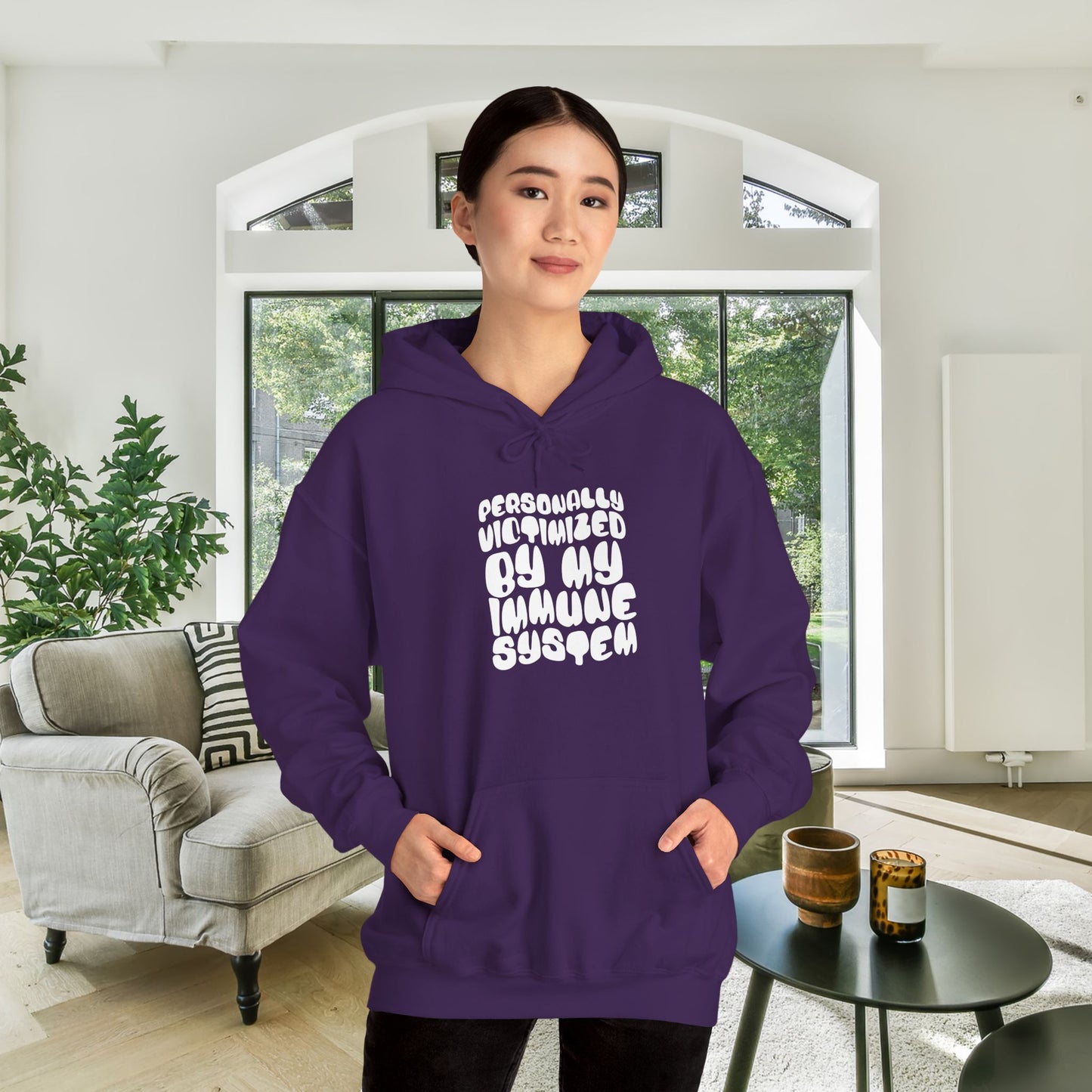 Personally Victimized By My Immune System Heavy Blend™ Hooded Sweatshirt