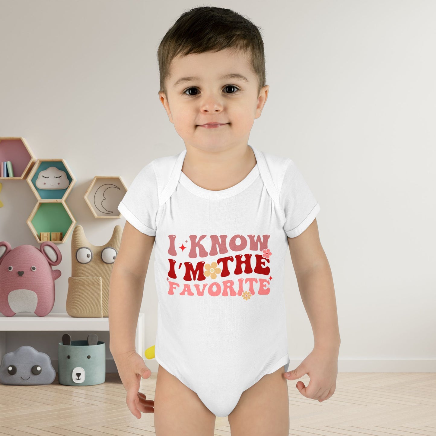 I Know I'm The Favorite Infant Baby Rib Bodysuit