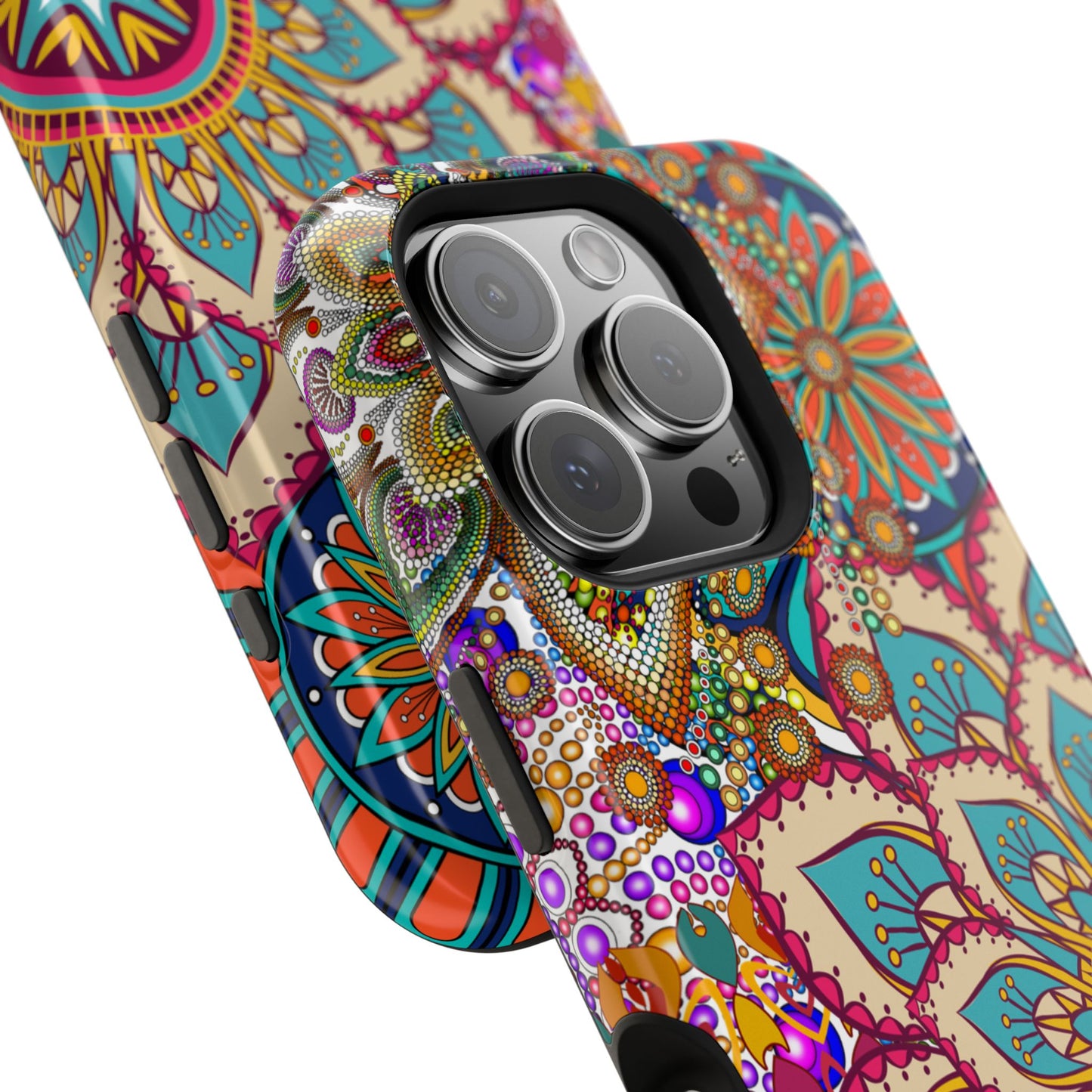 Colorful Mandala MagSafe® Compatible Tough Case for iPhone