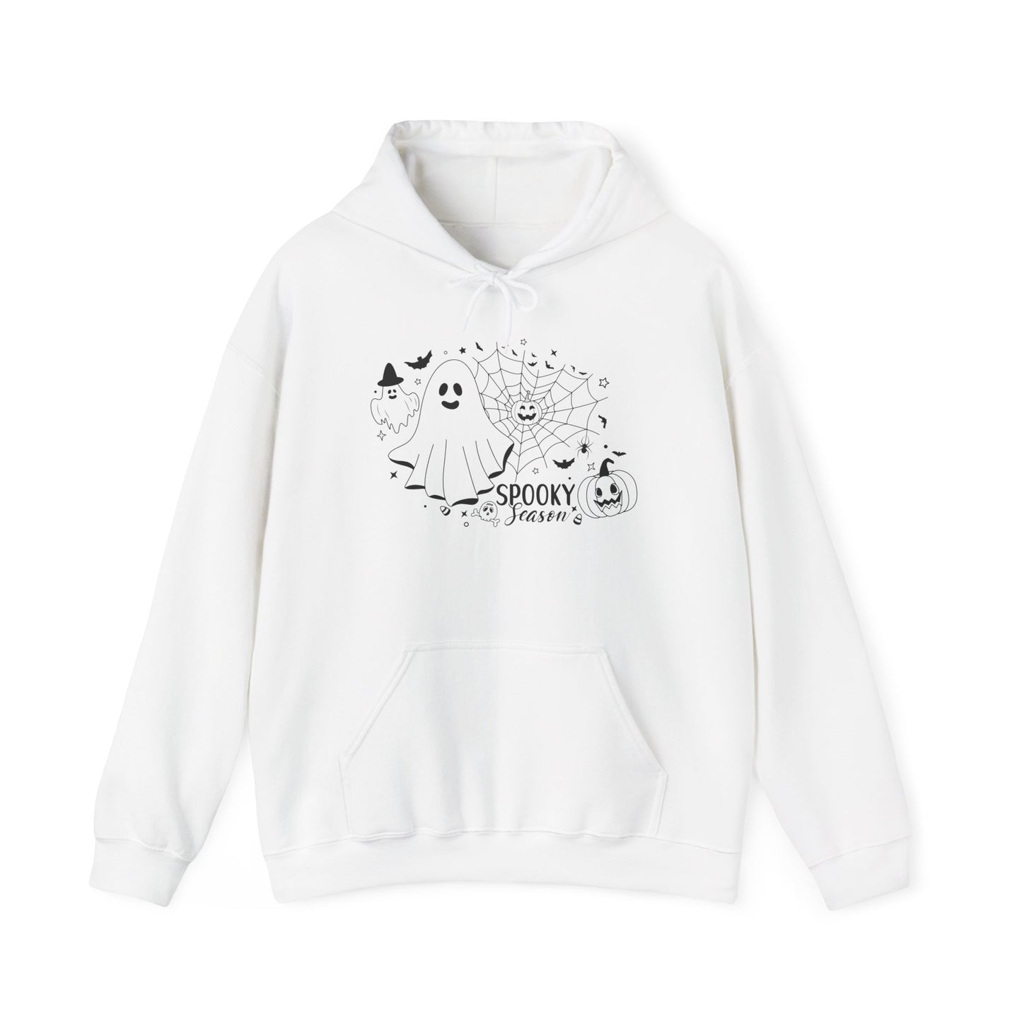 Spooky Season (Ghosts & Spider Webs) Heavy Blend™ Hooded Sweatshirt