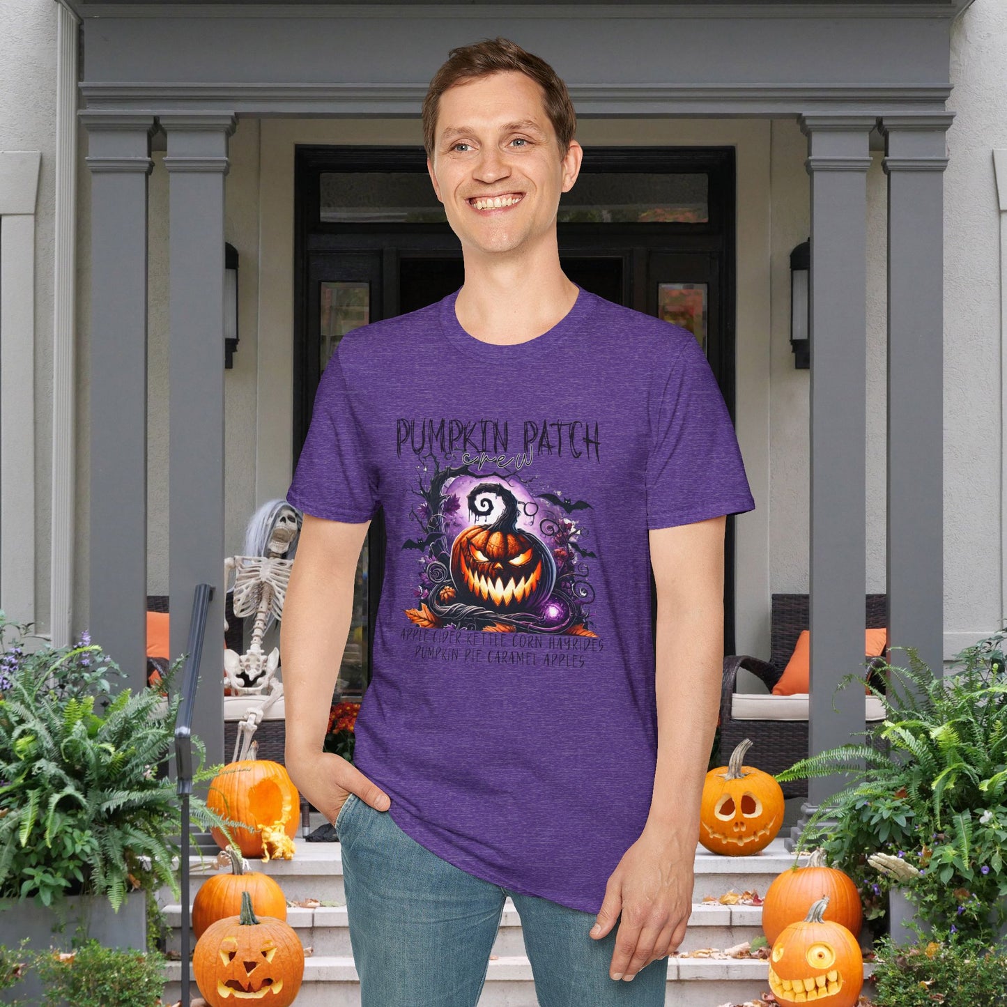 Spooky Pumpkin Patch Adult T-shirt