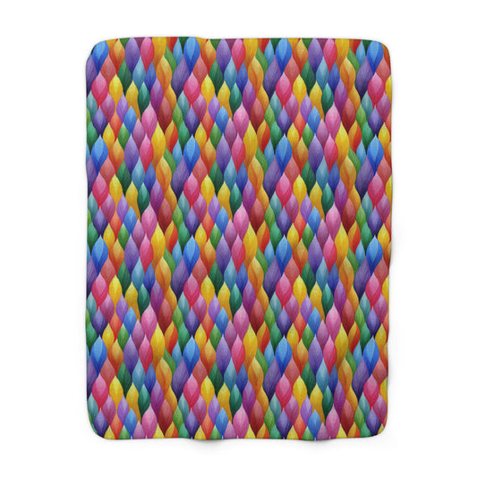 Vivid Vortex Fleece Blanket