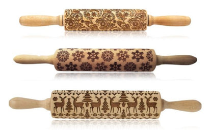 Decorative Embossed Rolling Pins for Baking