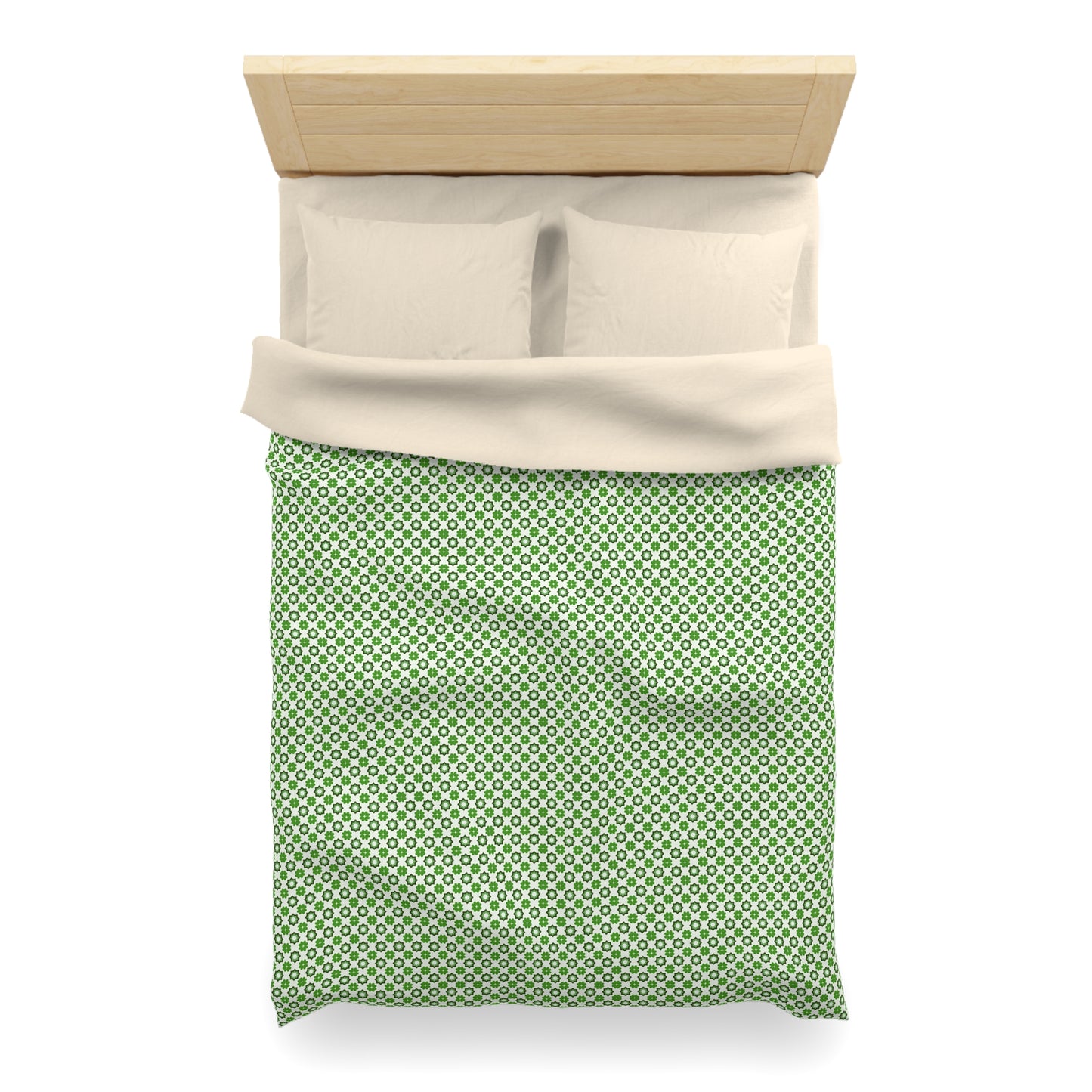 Emerald Star Garden Microfiber Duvet Cover