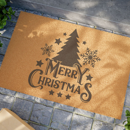 Merry Christmas 4 Coconut Fiber Doormat