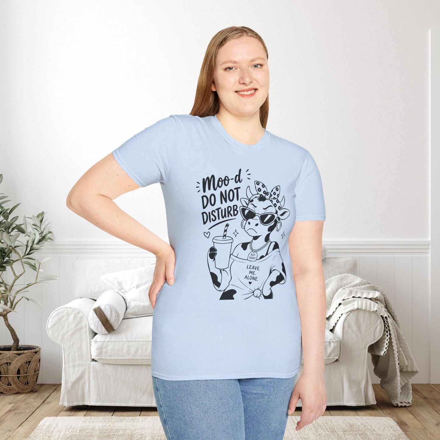 Moo-d: Do Not Disturb Given Adult T-shirt