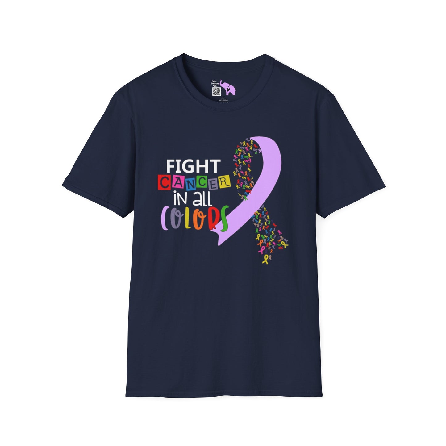 Fight Cancer in All Colors 14 Adult T-shirt