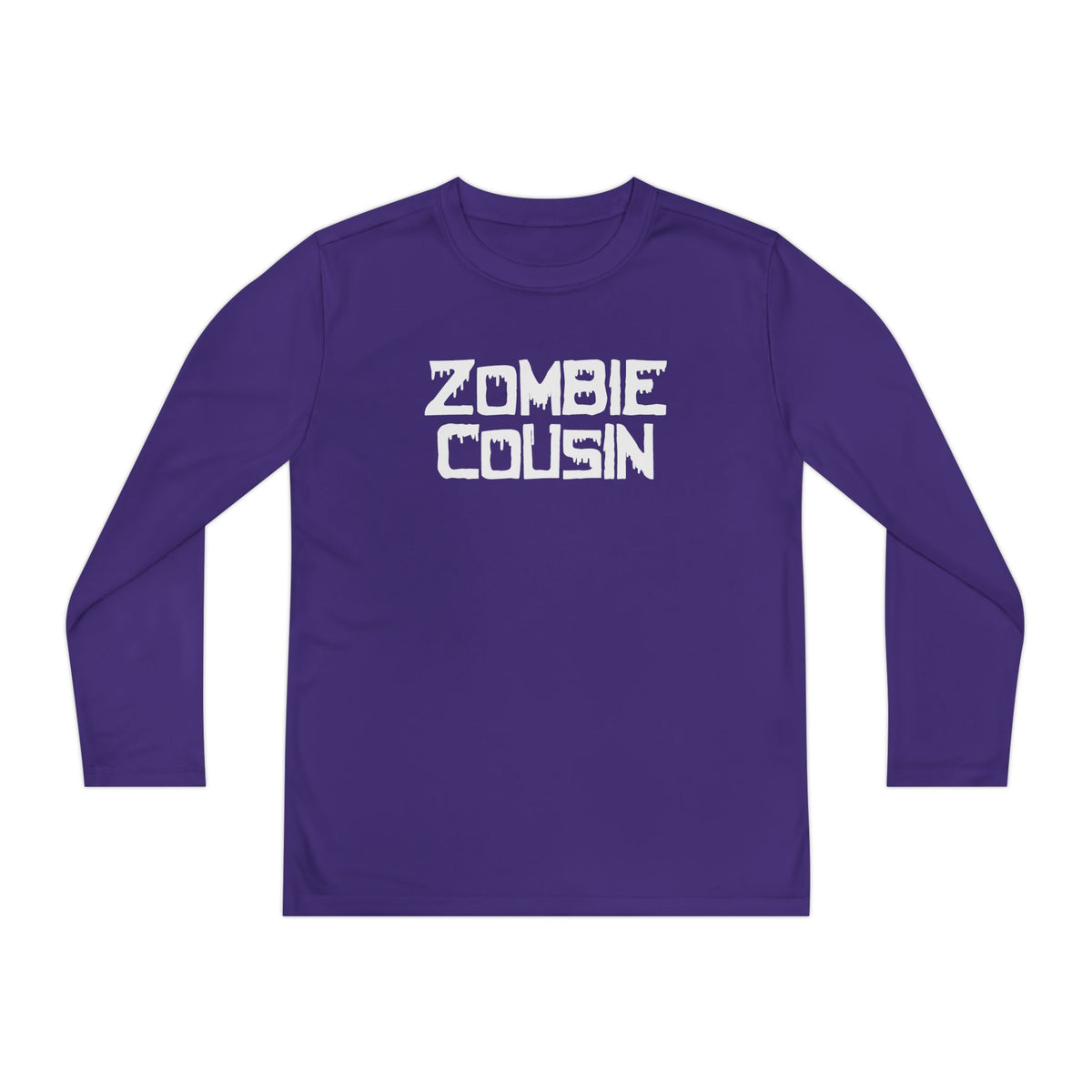 ""Zombie Cousin Youth Long Sleeve Tee