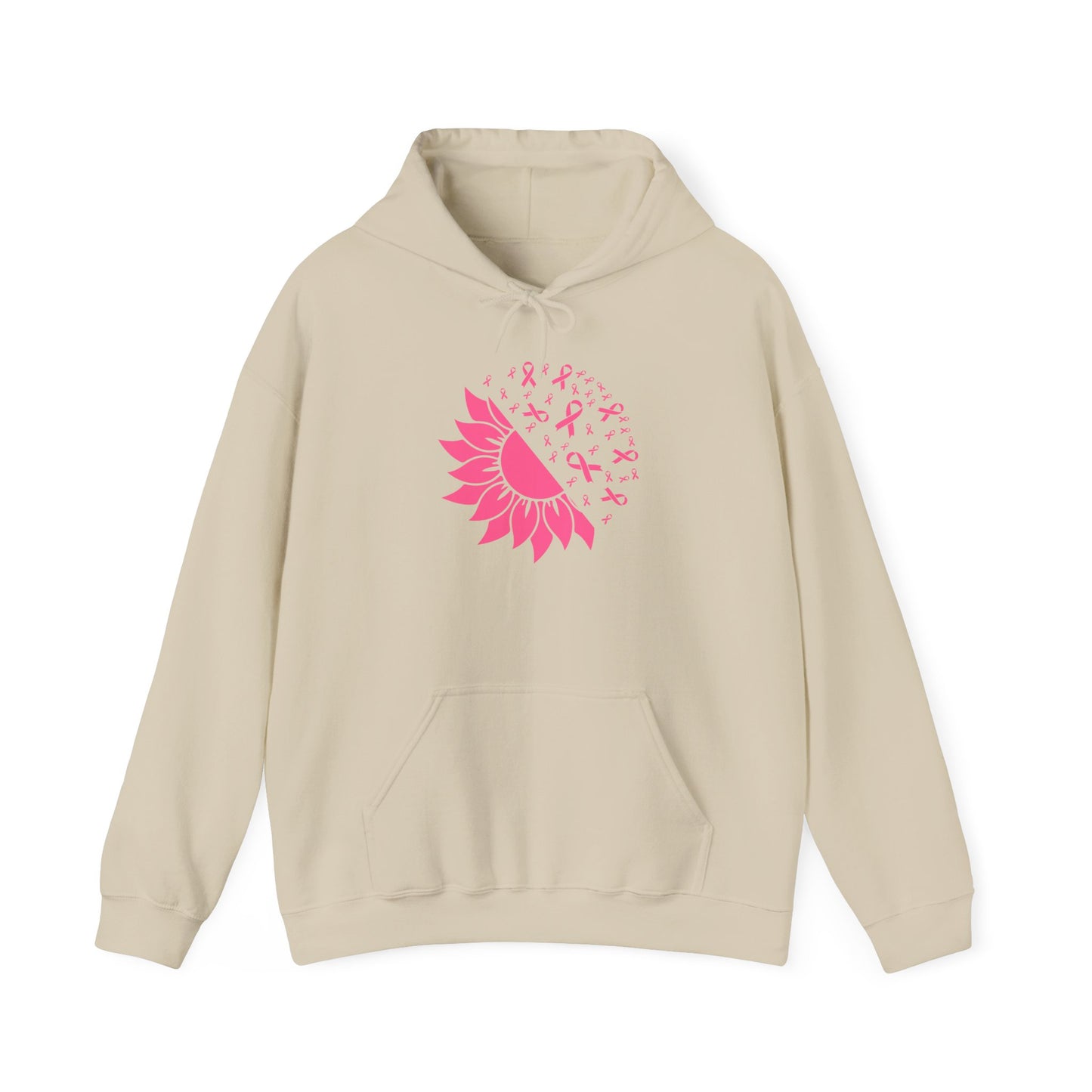 Sunflower & Butterflies Breast Cancer Awareness Adult Heavy Blend™ Hoodie