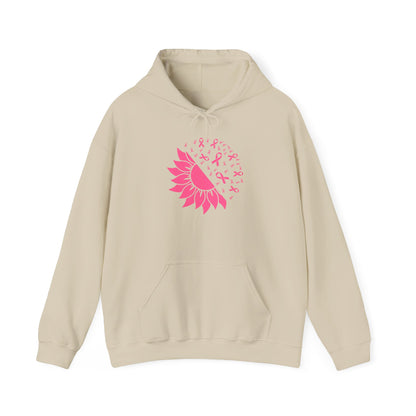 Sunflower & Butterflies Breast Cancer Awareness Adult Heavy Blend™ Hoodie