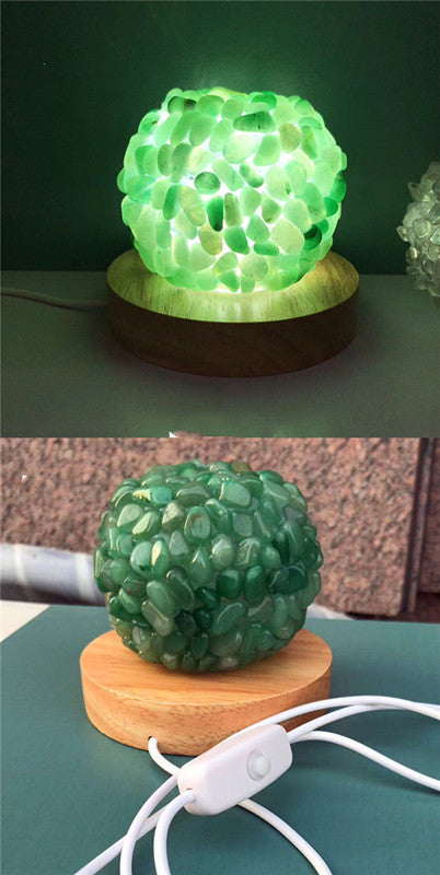 Crystal Round Bedside Lamp