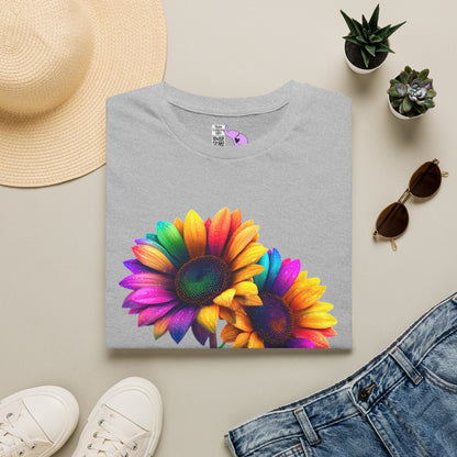 Colorburst Flowers Adult T-shirt