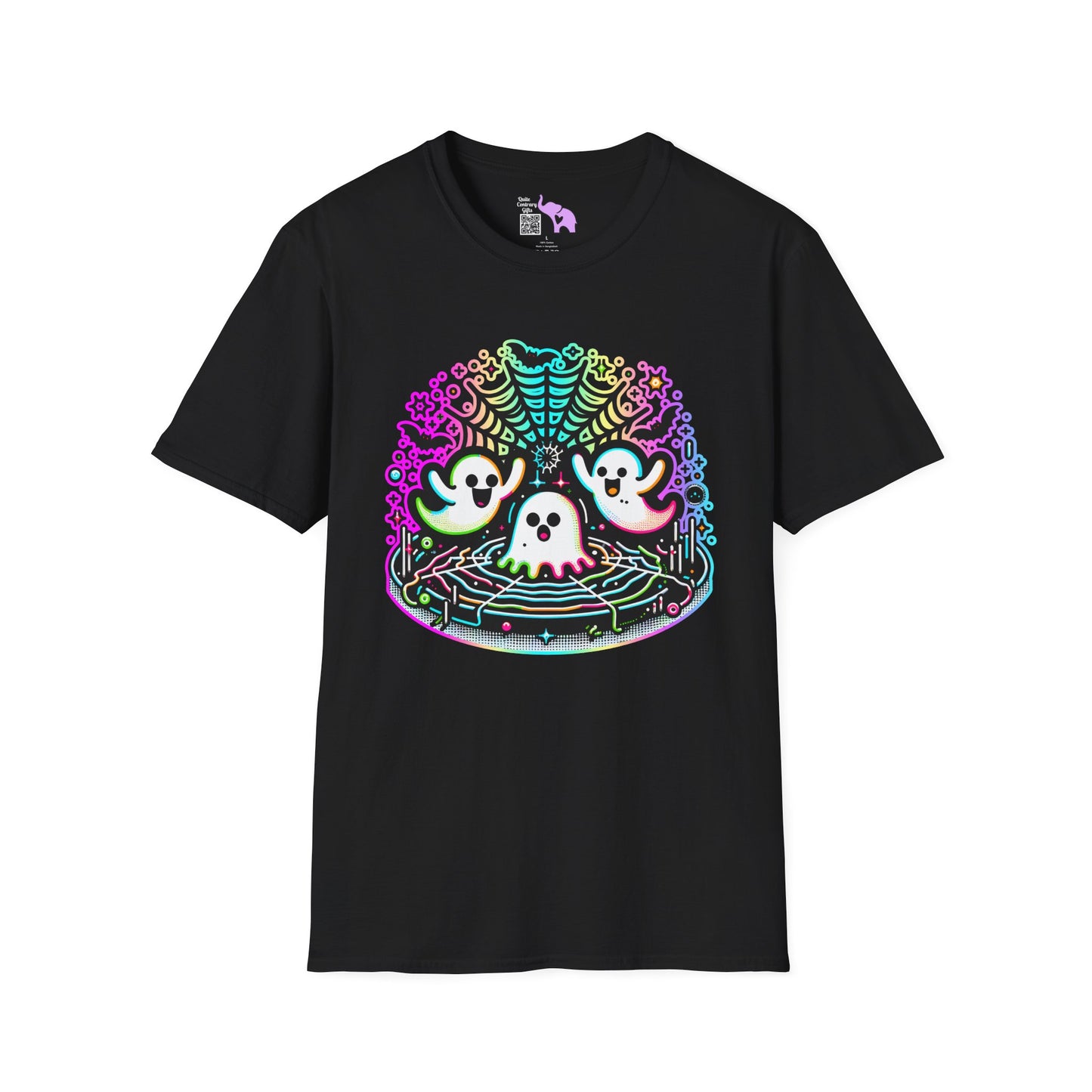 Neon Boo Adult T-shirt