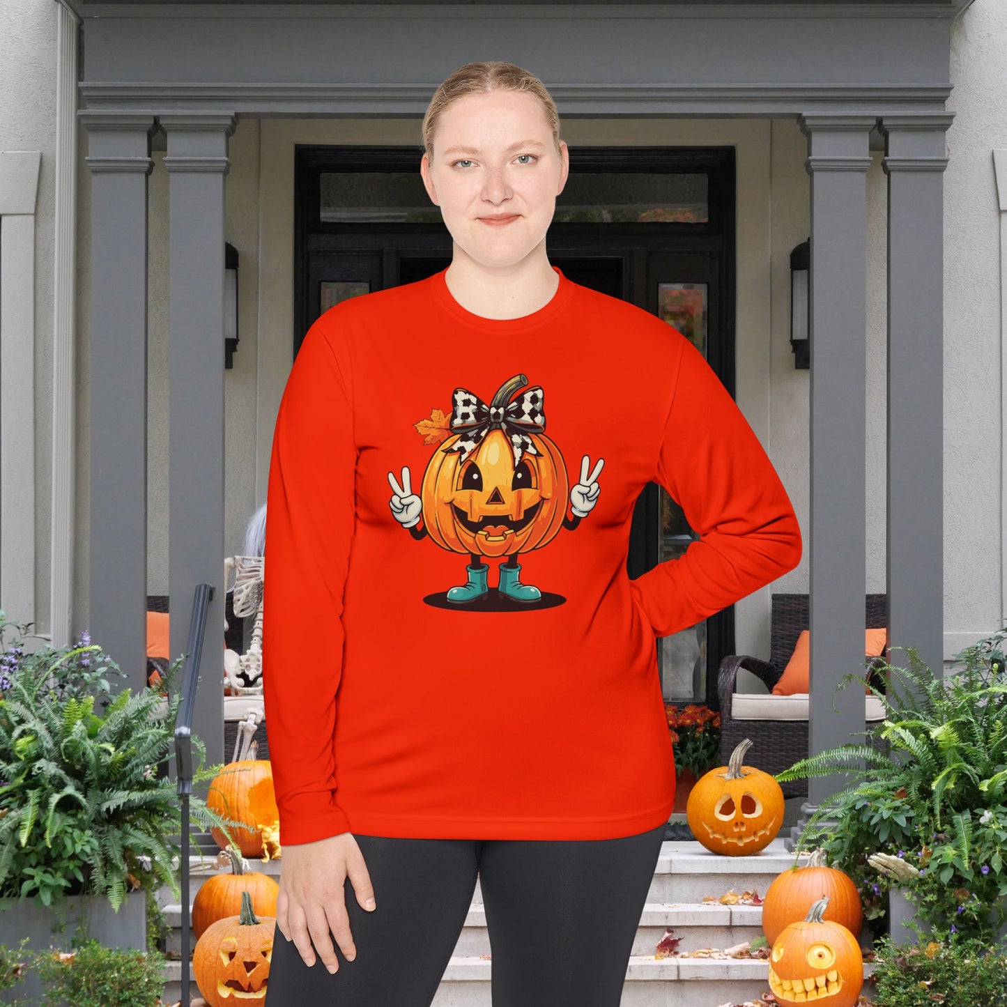 Pumpkin Peace Adult Long Sleeve Tee