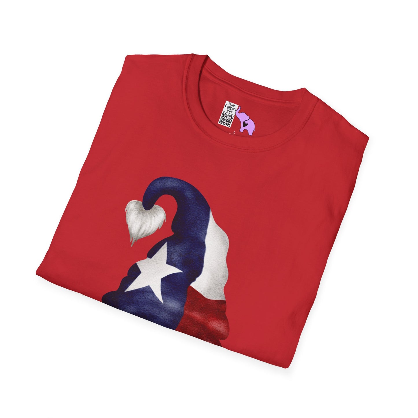 Texas Bowtie Gnome Adult T-shirt