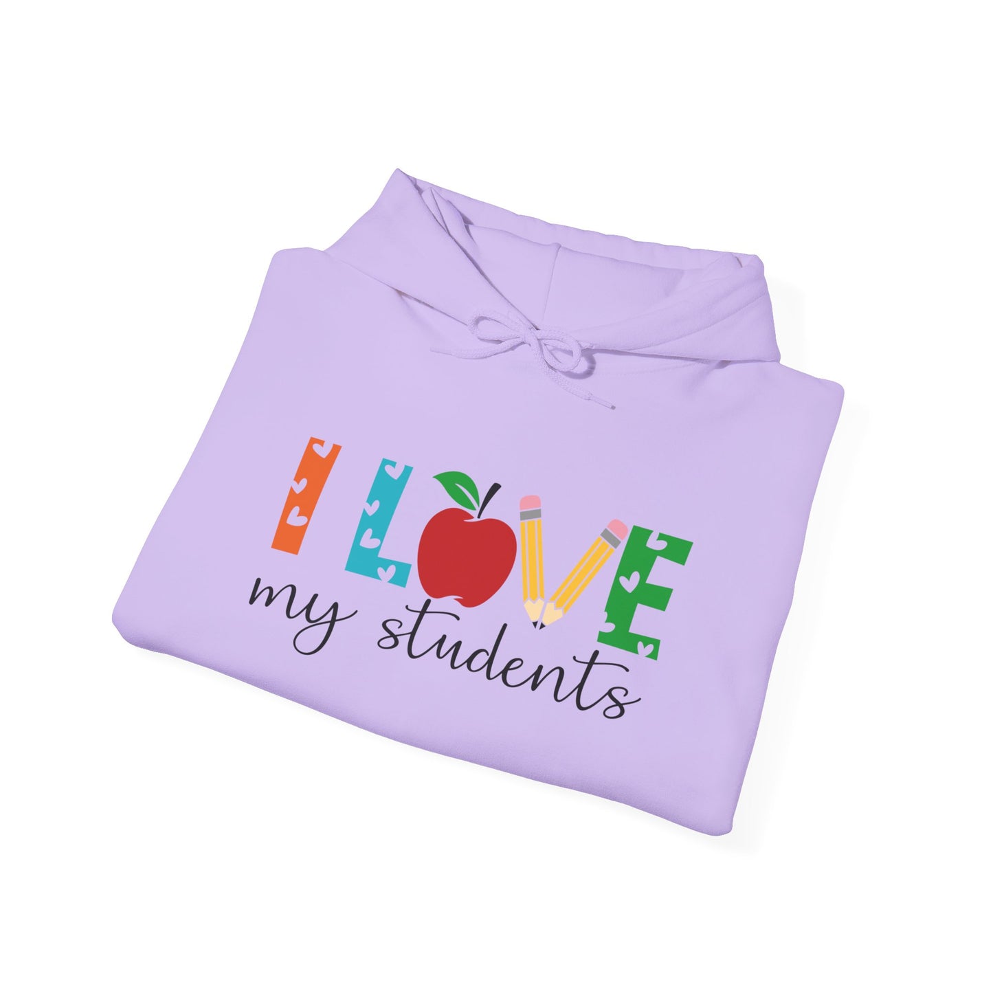 I Love My Students Heavy Blend™ Hooded Sweatshirt