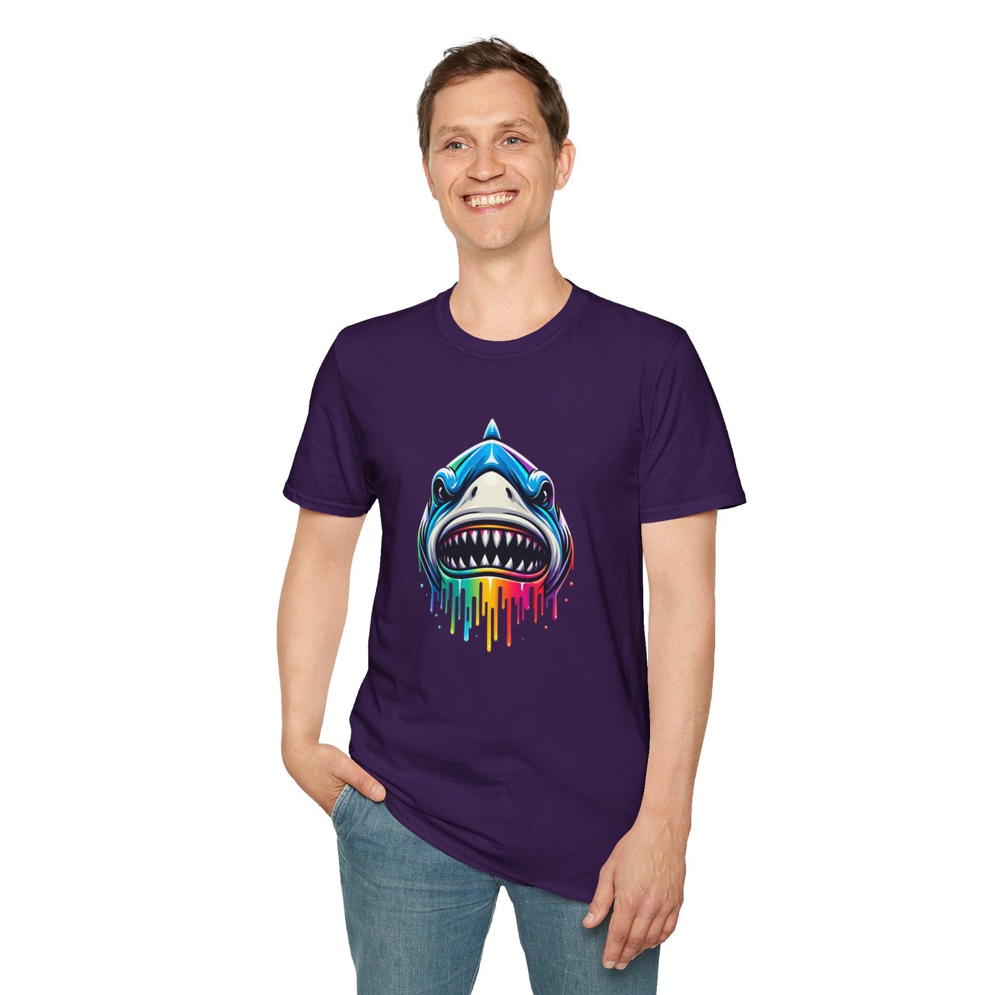 Colorful Shark T-shirt