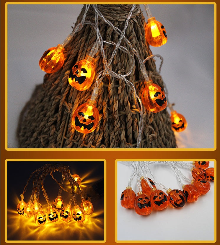 Halloween LED String Lights – 10 Waterproof Lights in Fun Spooky Shapes