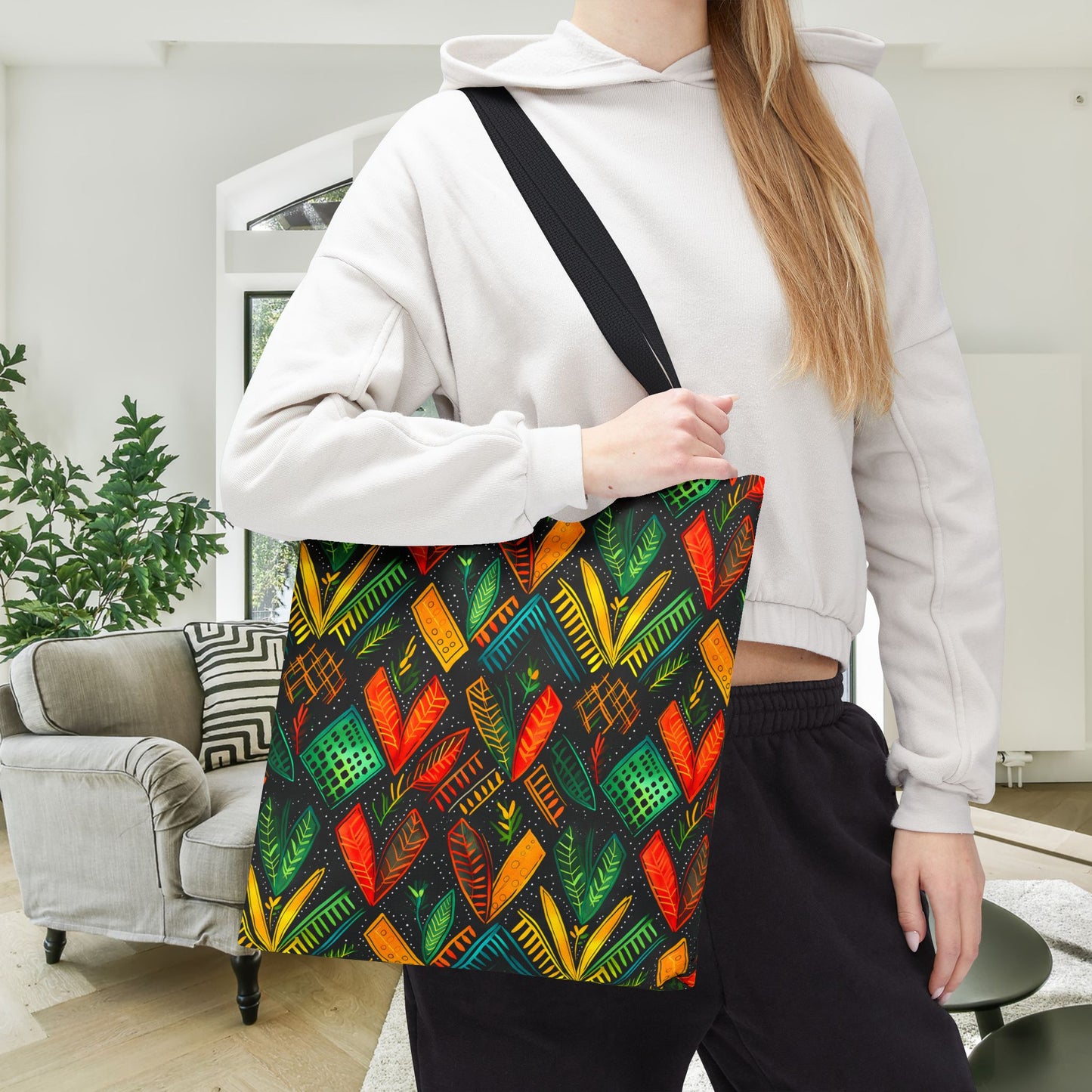 Kujichagulia Waves Canvas Tote Bag