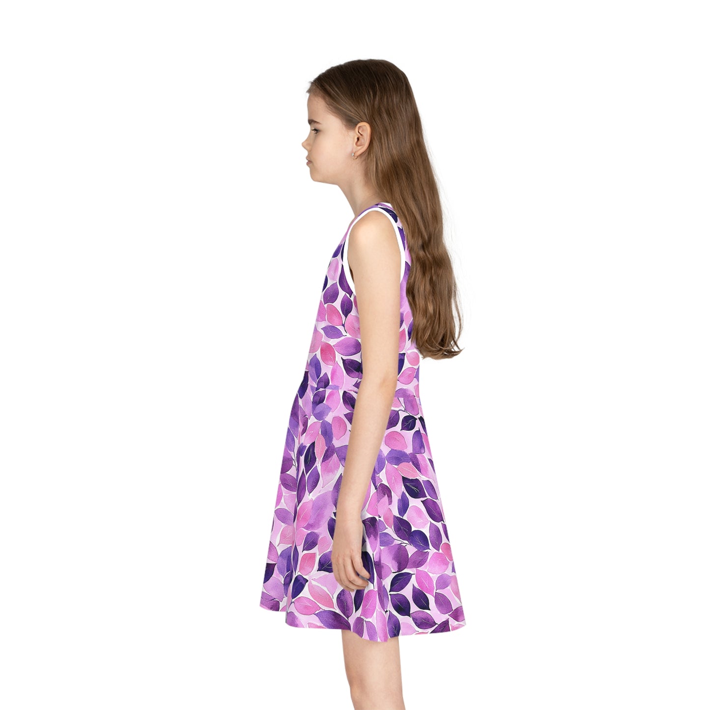 Lilac Serenade Girls' Sleeveless Sundress