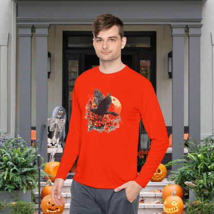 Halloween Crows Adult Long Sleeve Tee