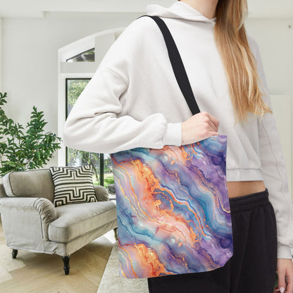 Dreamwave Marble Canvas Tote Bag