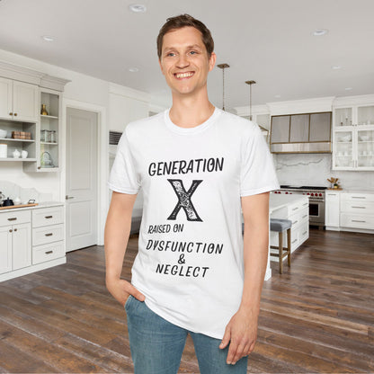 GenX Dysfunction & Neglect Adult T-shirt