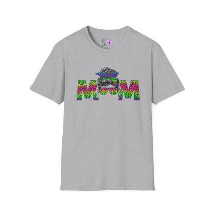 Mom (Colorful Leopard Print) Adult T-shirt