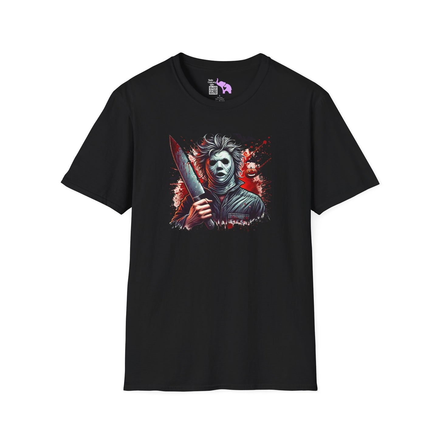 Creepy Halloween Slasher Adult T-shirt