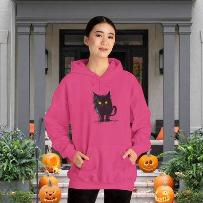 Black Kitten Heavy Blend™ Hooded Sweatshirt