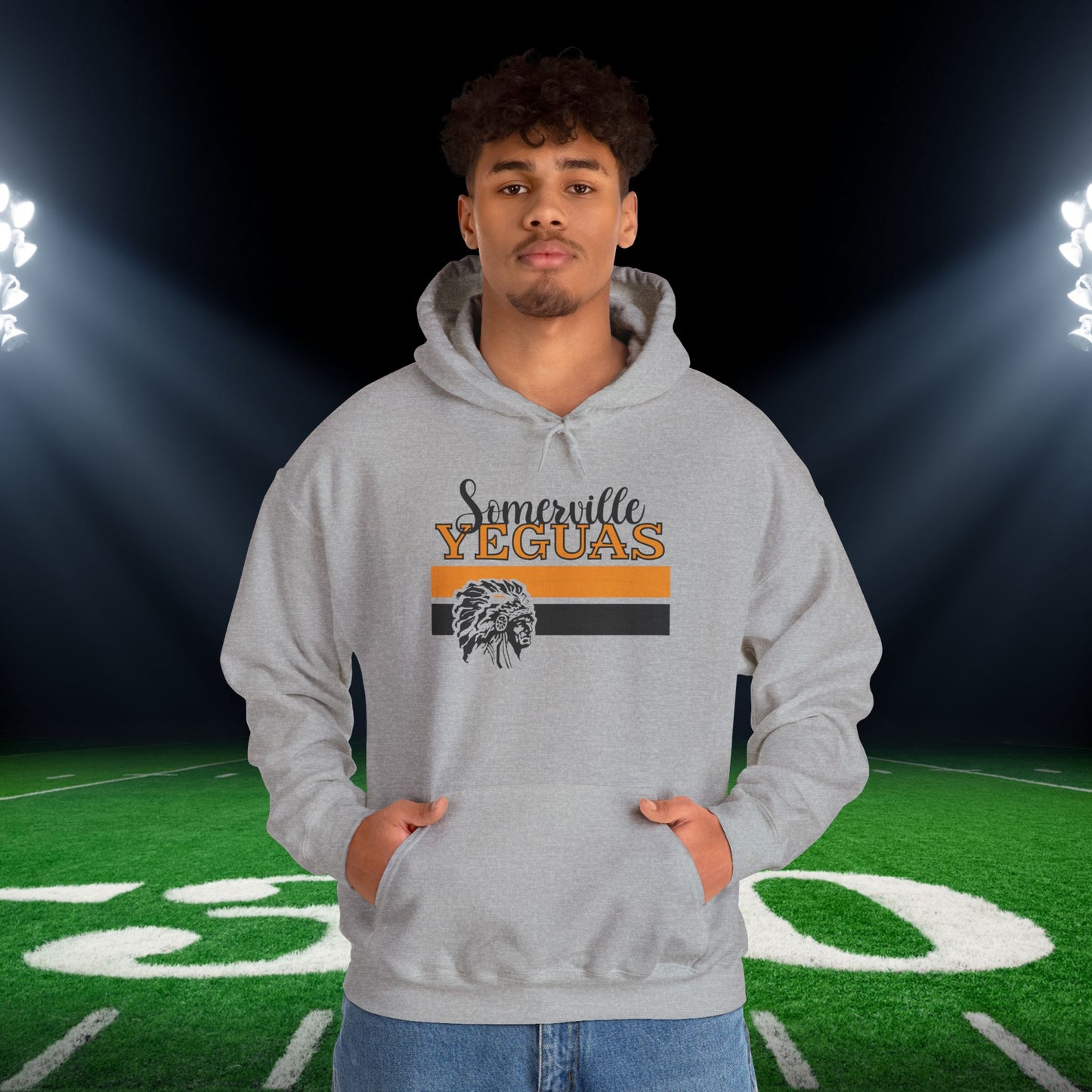 Somerville Yeguas w/Mascot Adult Heavy Blend™ Hooded Sweatshirt