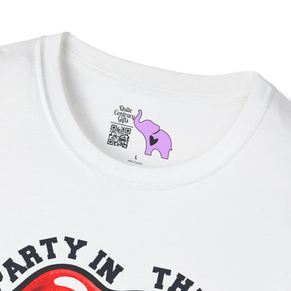 Party in the USA (Tongue) Adult T-shirt