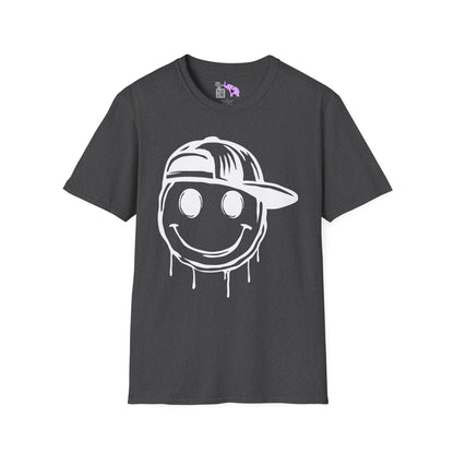 Melty Smiley Face w/Hat Adult T-shirt