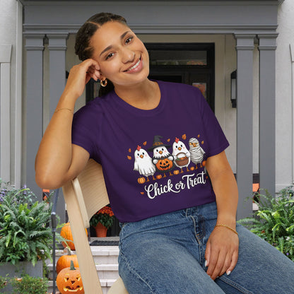 Chick or Treat Adult T-shirt