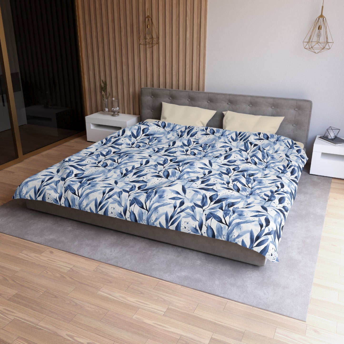 Blue Breeze Microfiber Duvet Cover