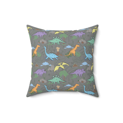 Prehistoric Playtime Throw Pillow