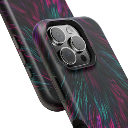 Pink Orchid Feathers MagSafe® Compatible Tough Case for iPhone