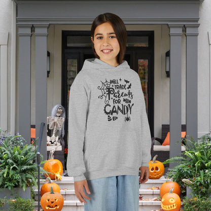 Will Trade Parents For Candy Youth Heavy Blend Hoodie