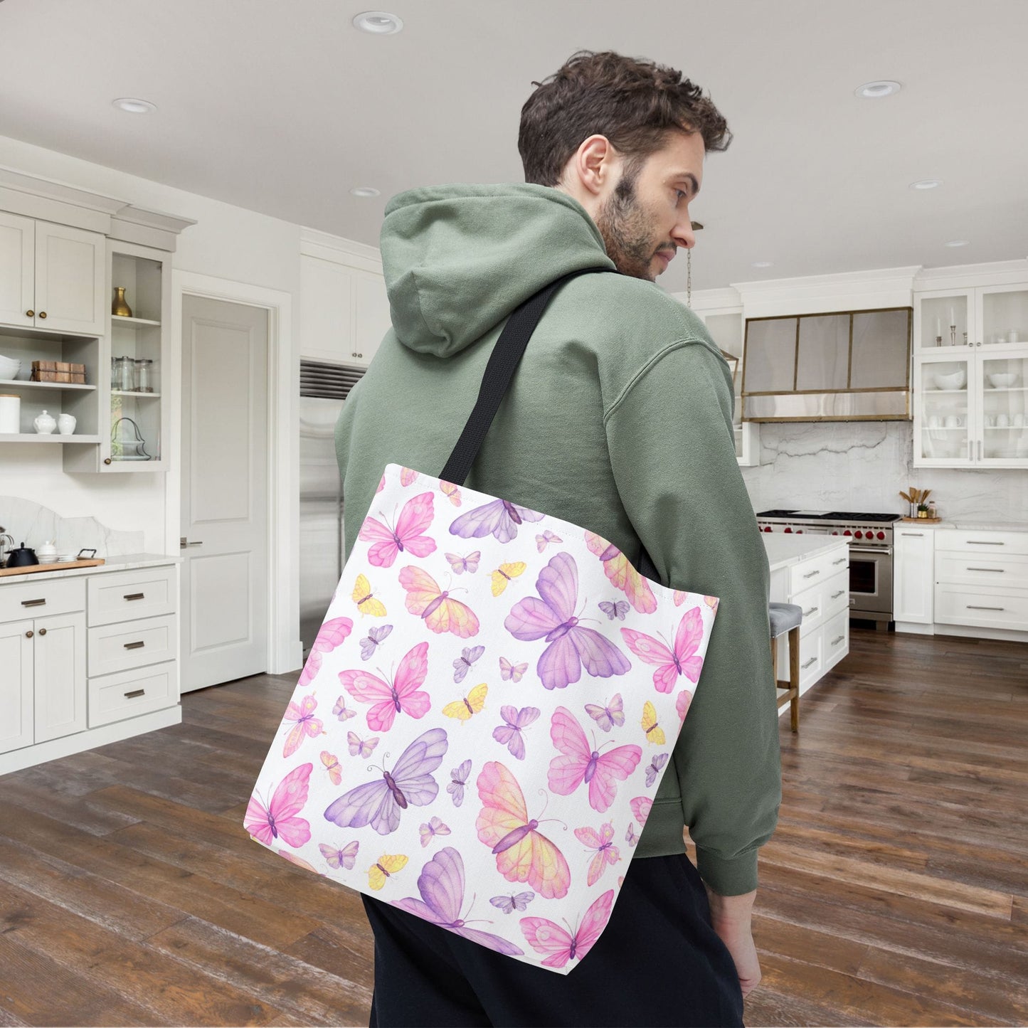 Pastel Butterfly Dreams Canvas Tote Bag