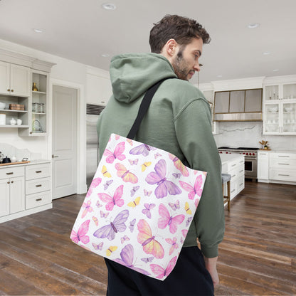 Pastel Butterfly Dreams Canvas Tote Bag