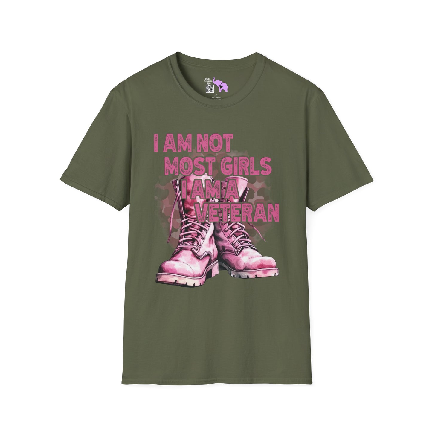 I'm Not Most Girls I Am A Veteran Adult T-Shirt
