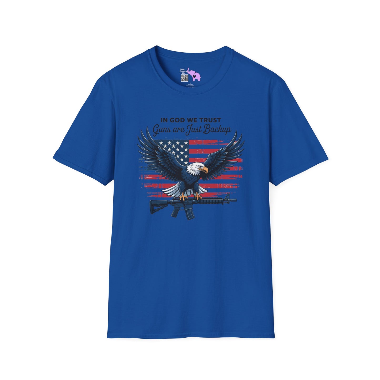 In God We Trust Guns Are Just Backup Adult T-shirt