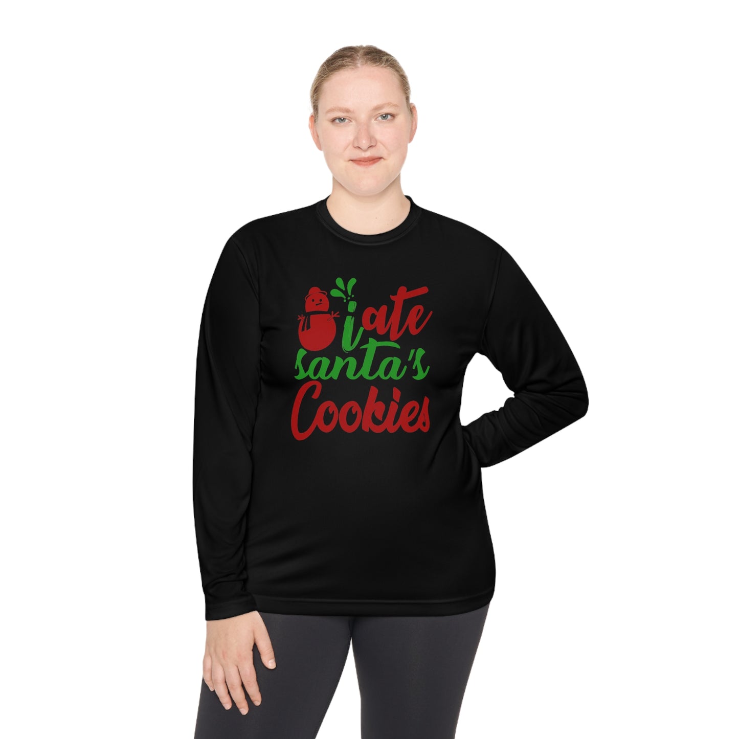 I Ate Santa's Cookies Adult Long Sleeve Tee