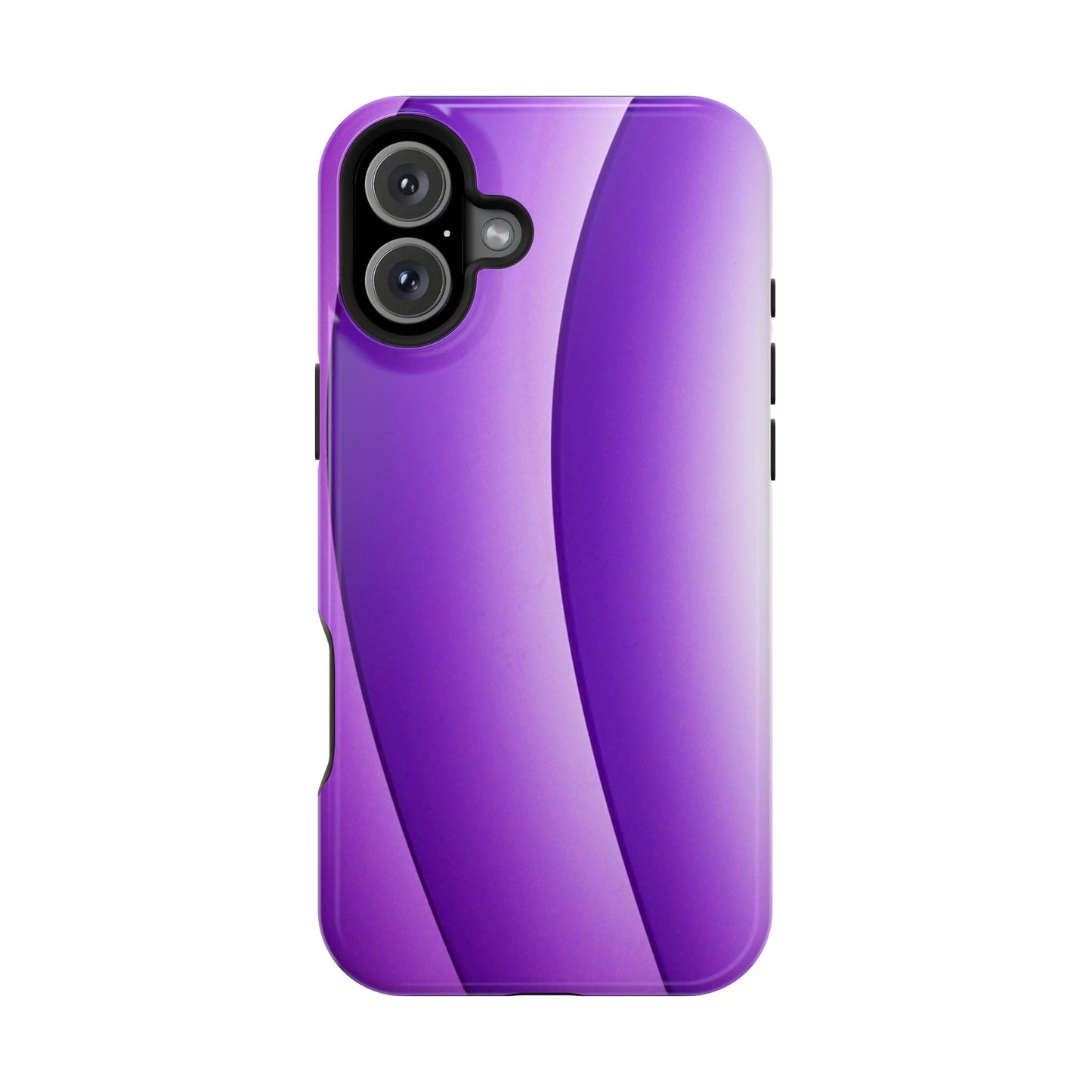Purple Gradient Stripes MagSafe® Compatible Tough Case for iPhone