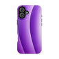 Purple Gradient Stripes MagSafe® Compatible Tough Case for iPhone