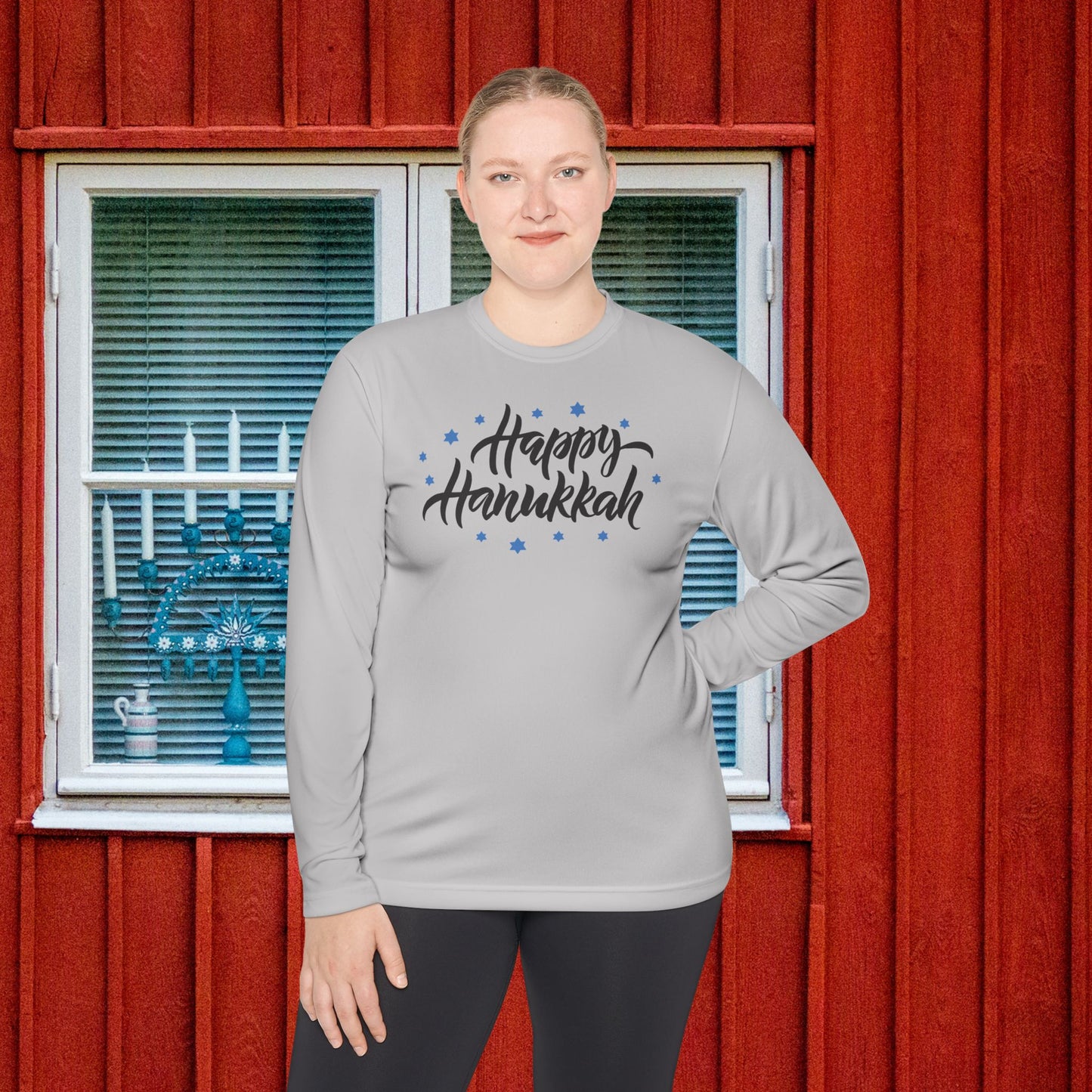 Happy Hanukkah 3 Adult Long Sleeve Tee