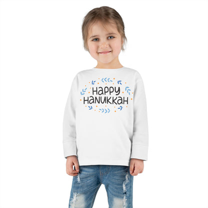 Happy Hanukkah 4 Toddler Long Sleeve Tee